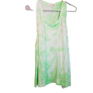 Sundry Anthropologie Revolve Tie Dye Sleeveless Tank Size 4 Green Multi